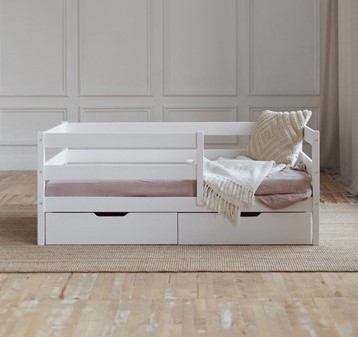 Кровать детская Софа с ящиками, цвет белый в Грозном - изображение