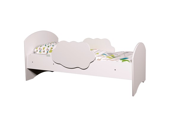 Детская кровать Тучка, корпус Белый, фасад Белый в Грозном - изображение