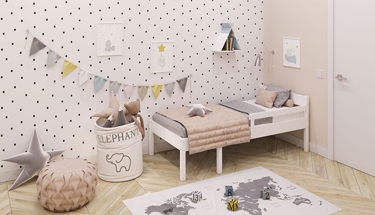 Кровать в детскую POLINI Kids Simple 935 Белый в Грозном - изображение 6