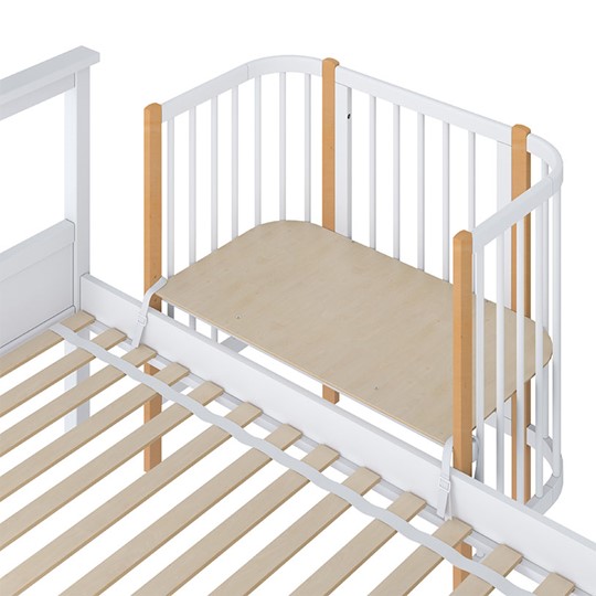 Детская кровать POLINI Kids Simple 105 Белый / Бук в Грозном - изображение 3
