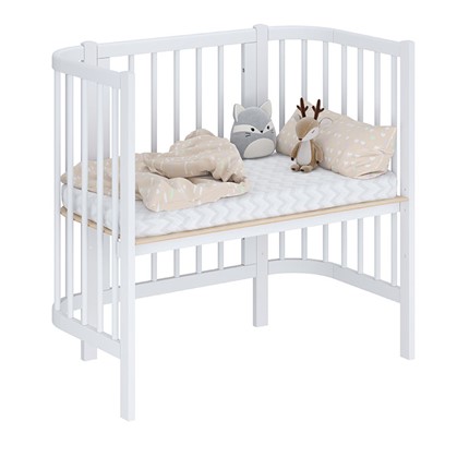 Приставная кровать POLINI Kids Simple 105 Белый в Грозном - изображение