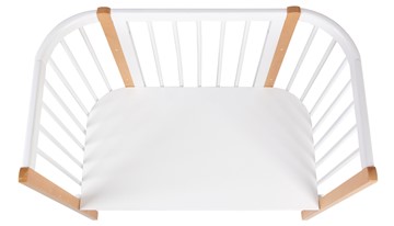 Кроватка приставная POLINI Kids Simple 120 Белый / Бук в Грозном - предосмотр 4