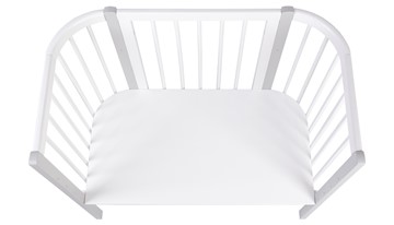 Кроватка приставная POLINI Kids Simple 120 Белый / Серый в Грозном - предосмотр 3