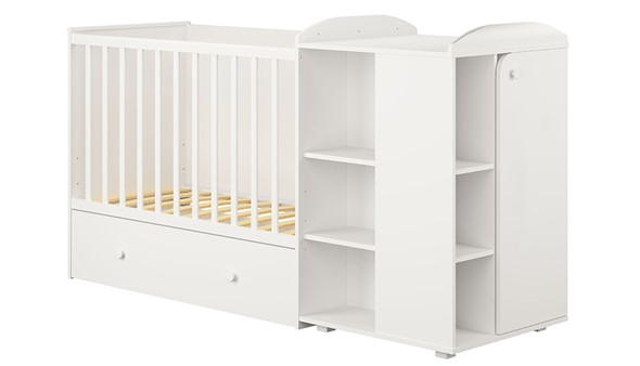Кровать-трансформер детская с комодом POLINI Kids Ameli 800 Белый, серия AMELI в Грозном - изображение