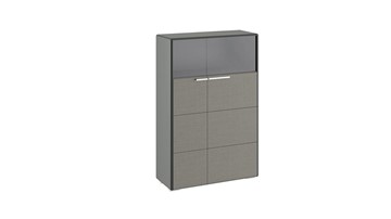 Шкаф Наоми комбинированный двухстворчатый, цвет Фон серый, Джут ТД-208.07.29 в Грозном