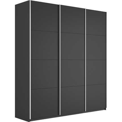Шкаф 3-х створчатый Широкий Прайм (3 ДСП) 2400x570x2300, Серый диамант в Грозном - изображение