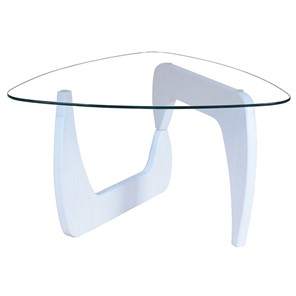 Стеклянный столик Берген-3, белый в Грозном