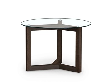 Круглый столик Оникс-8, Венге/Прозрачное стекло в Грозном