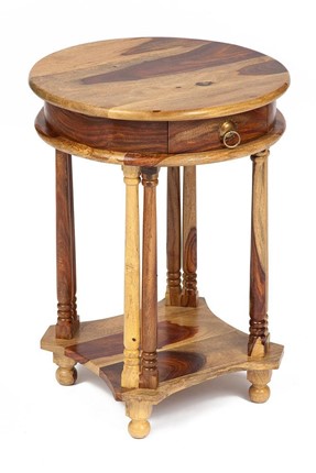 Столик кофейный Бомбей - 1149  палисандр, 45*45*60, натуральный (natural) арт.10049 в Грозном - изображение