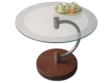 Стеклянный столик Дуэт 13Н (металлик средне-коричневый) в Грозном