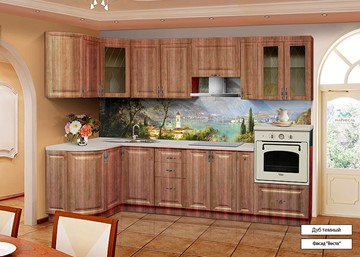 Модульная кухня Веста 1330х2800, цвет Дуб темный в Грозном