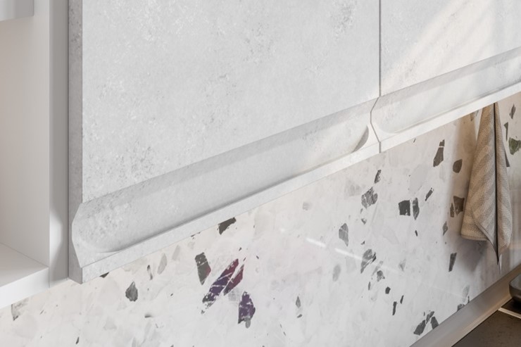 Модульный гарнитур Вельвет, бетон графит/бетон снежный в Грозном - изображение 5