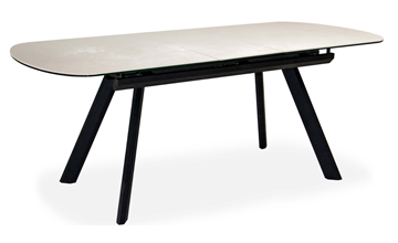 Кухонный стол раскладной Шамони 2CQ 160х90 (Oxide Avorio/Графит) в Грозном - предосмотр 1