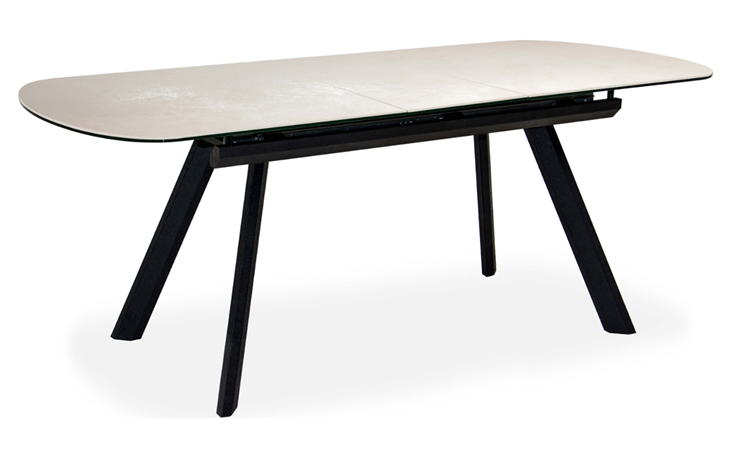 Кухонный стол раскладной Шамони 2CQ 160х90 (Oxide Avorio/Графит) в Грозном - изображение 1