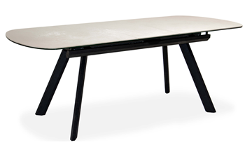 Кухонный раздвижной стол Шамони 3CQ 180х95 (Oxide Avorio/Графит) в Грозном - предосмотр 1