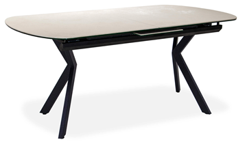 Кухонный стол раскладной Шамони 3CX 180х95 (Oxide Avorio/Графит) в Грозном - предосмотр