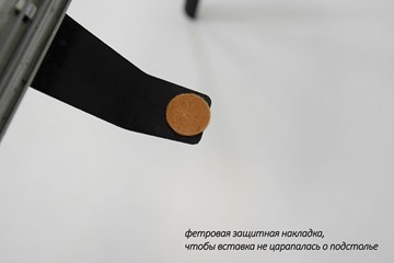 Раздвижной стол Дали-1L(ноги черные, дуб табако) в Грозном - предосмотр 6