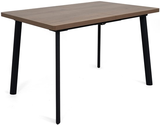 Раздвижной стол Дали-1L(ноги черные, дуб табако) в Грозном - изображение