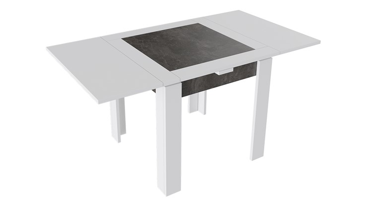 Обеденный раздвижной стол Хьюстон тип 3 (Белый/Ателье темный) в Грозном - изображение 1