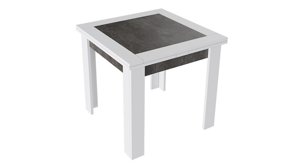 Обеденный раздвижной стол Хьюстон тип 3 (Белый/Ателье темный) в Грозном - изображение