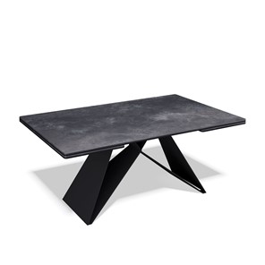 Кухонный раздвижной стол KB1400, черный/керамика черная в Грозном