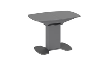 Кухонный раздвижной стол Портофино (СМ(ТД)-105.01.11(1)), цвет Серое/Стекло серое матовое LUX в Грозном