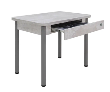 Кухонный стол раскладной Прайм-3Р, Цемент светлый в Грозном - предосмотр 2