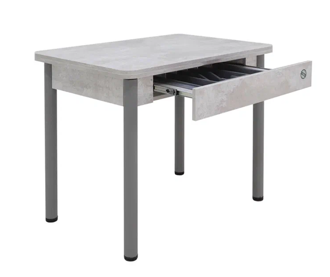 Кухонный стол раскладной Прайм-3Р, Цемент светлый в Грозном - изображение 2