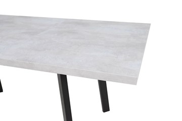 Кухонный стол раскладной Робин, опоры прямые, цемент светлый в Грозном - предосмотр 3