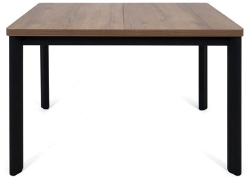 Кухонный стол раскладной Токио-2L (ноги металлические черные, дуб табако) в Грозном - предосмотр 1