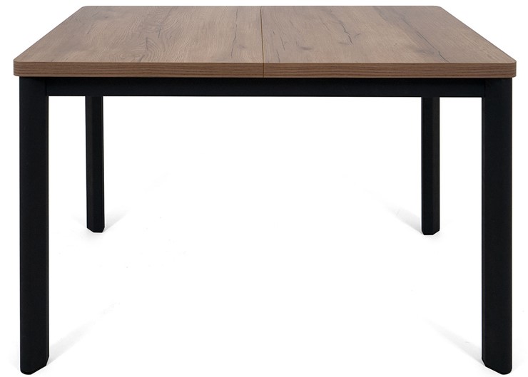 Кухонный стол раскладной Токио-2L (ноги металлические черные, дуб табако) в Грозном - изображение 1