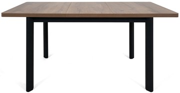 Кухонный стол раскладной Токио-2L (ноги металлические черные, дуб табако) в Грозном - предосмотр 4
