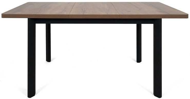 Кухонный стол раскладной Токио-2L (ноги металлические черные, дуб табако) в Грозном - изображение 4