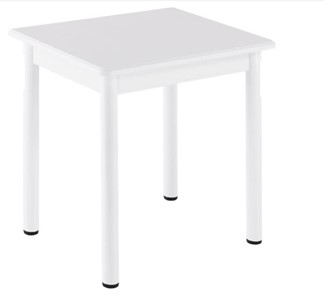 Кухонный пристенный стол НСПА-02 МДФ, белый МДФ/белое дерево/36 прямые трубки белый в Грозном