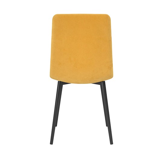 Кухонный стул Белла, велюр тенерифе куркума/Цвет металл черный в Грозном - изображение 3