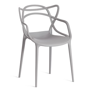 Стул кухонный Cat Chair (mod.028) пластик, 54,5*56*84 серый, арт.19626 в Грозном