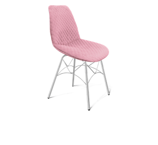 Обеденный стул SHT-ST29-С22 / SHT-S107 (розовый зефир/хром лак) в Грозном