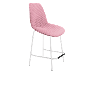 Полубарный стул SHT-ST29-С22 / SHT-S29P-1 (розовый зефир/белый муар) в Грозном