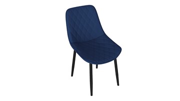 Кухонный стул Oscar (Черный муар/Велюр L005 синий) в Грозном