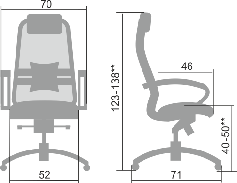 Кресло компьютерное Samurai S-1.04, бежевый в Грозном - изображение 1