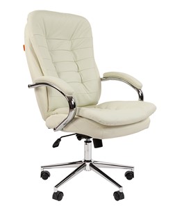 Компьютерное кресло CHAIRMAN 795 кожа, цвет белый в Грозном