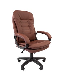 Кресло CHAIRMAN 795 LT, экокожа, цвет коричневый в Грозном