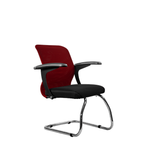 Офисный стул Метта SU-M-4/подл.160/осн.007, Бордовый/Черный в Грозном