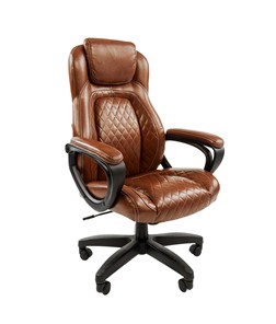 Кресло CHAIRMAN 432, экокожа, цвет коричневый в Грозном