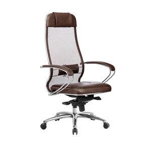Кресло офисное Samurai SL-1.04, темно-коричневый в Грозном - предосмотр