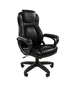 Кресло компьютерное CHAIRMAN 432, экокожа, цвет черный в Грозном
