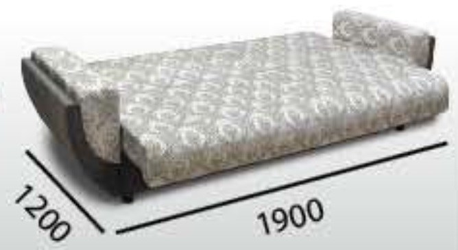 Прямой диван Акварель 2 БД в Грозном - изображение 1