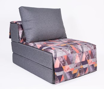 Бескаркасное кресло-кровать Харви, серый - сноу манго в Грозном