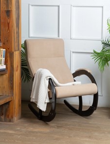 Кресло-качалка в гостиную Корсика, ткань Amigo Beige 34-Т-AB в Грозном - предосмотр 7