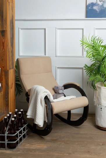 Кресло-качалка в гостиную Корсика, ткань Amigo Beige 34-Т-AB в Грозном - изображение 8